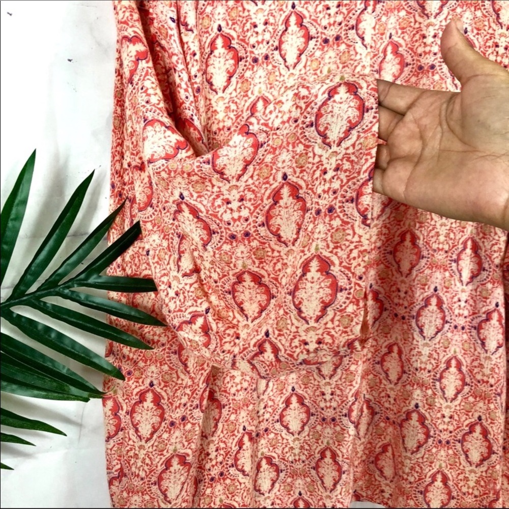 O’Neill Pink Olive Paisley Kimono | Size Small - Picture 6 of 8